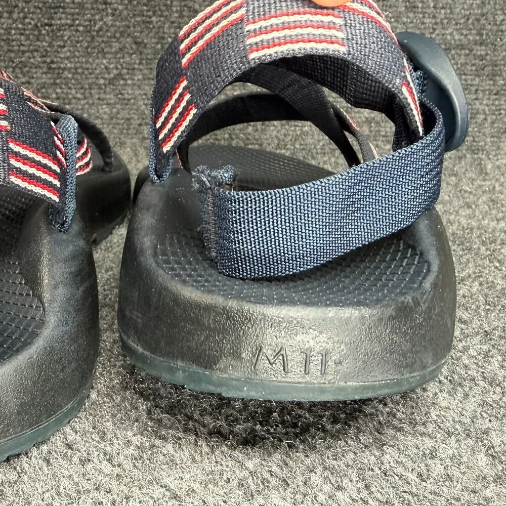 Chaco Z/1 Classic Sandals Men's‎ 11 Blue Red White Flag Athletic Outdoor Hiking